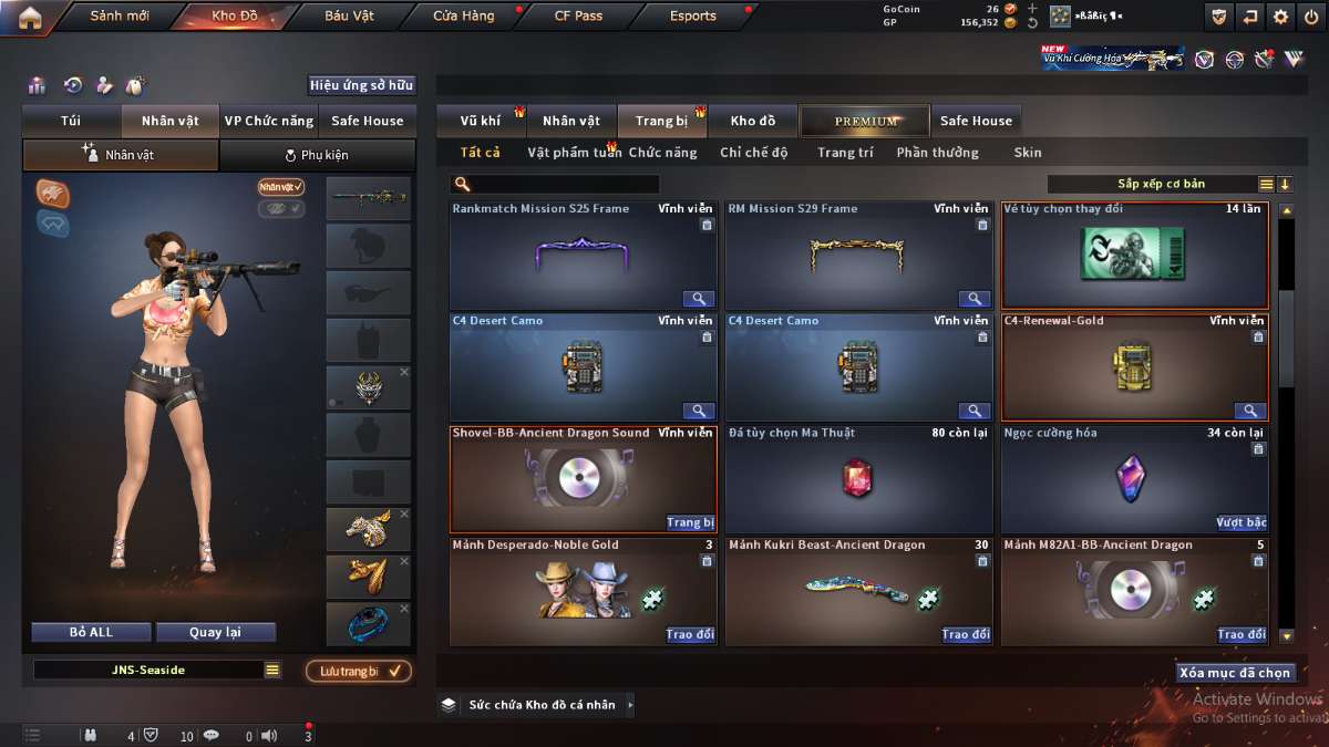 shop acc cf uy tin gia re
